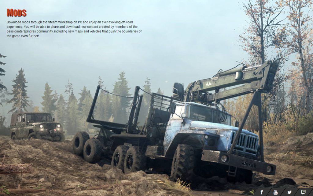 spintires mudrunner mods